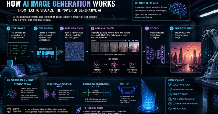 How AI Image Generation Works