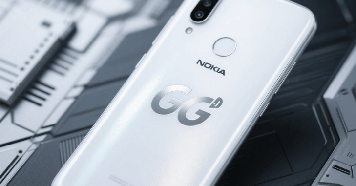 Nokia G310 5G smartphone held in one hand