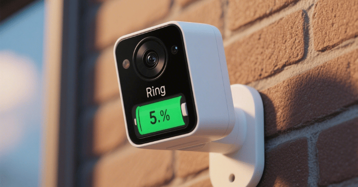 Ring Stick Up Cam battery charging with a USB cable